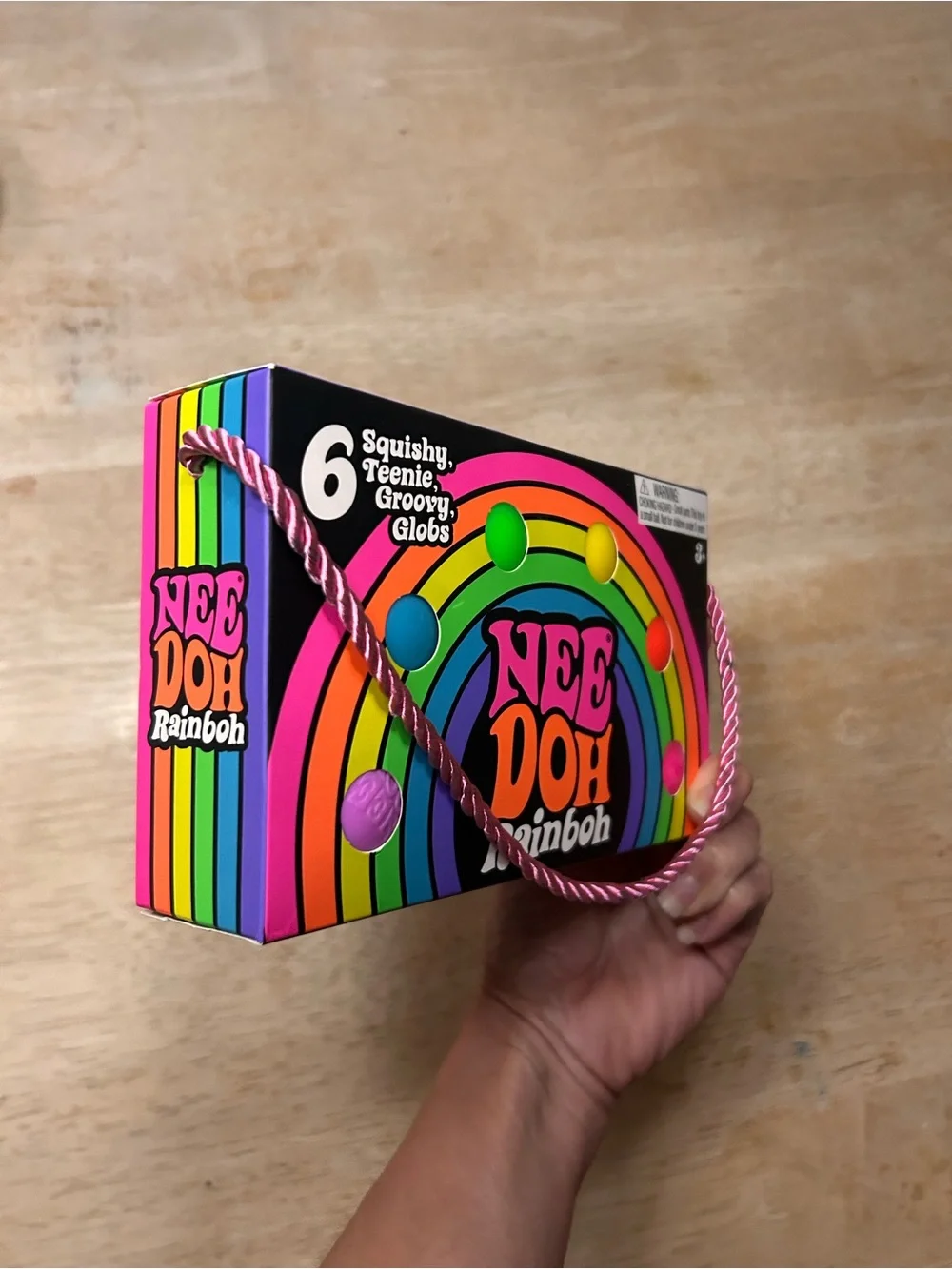 Nee Doh Rainboh Kids Stress Balls - Rainbow Colors